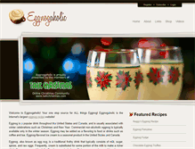 Tablet Screenshot of eggnogaholic.com